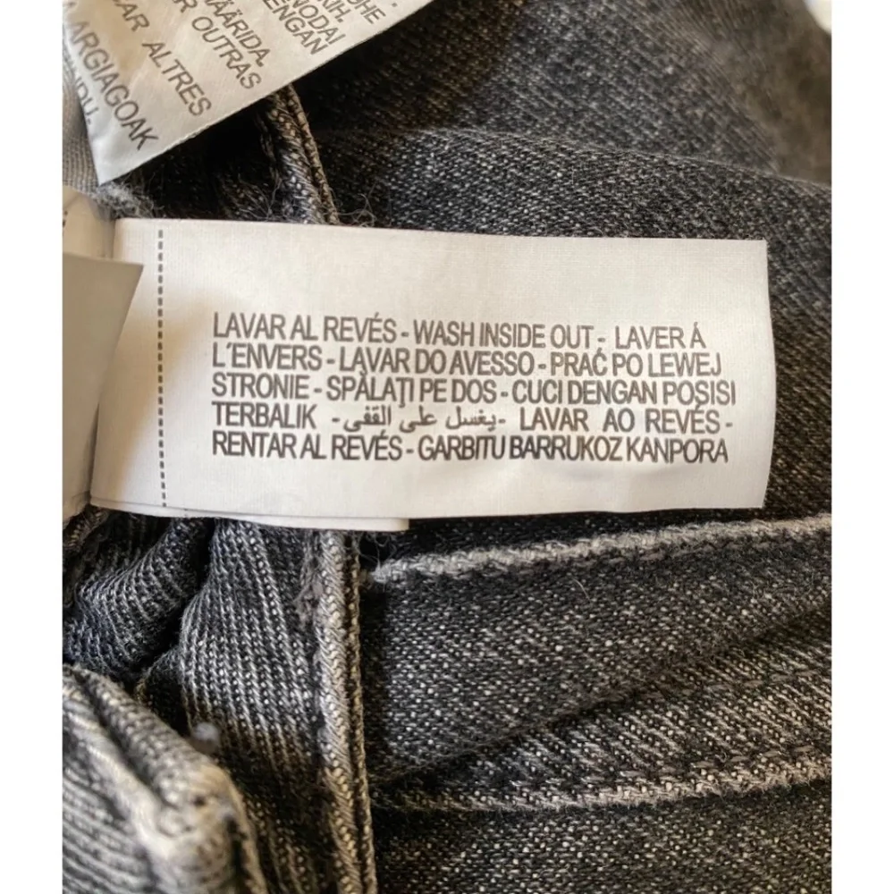 Zara CROP WIDE LEG FRONT SEAM Z1975 JEANS WITH A HIGH WAIST - Picture 10 of 10